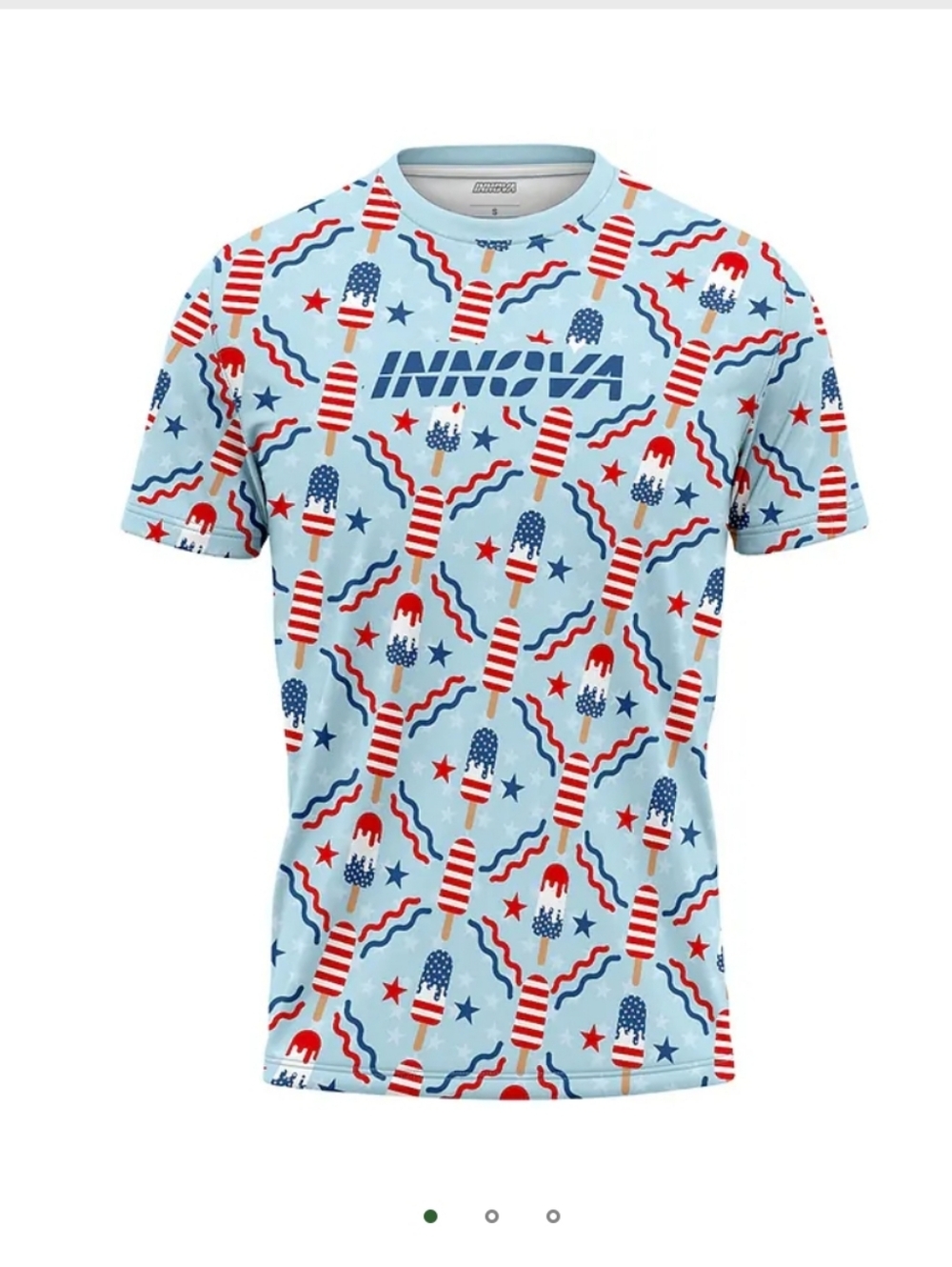 Innova Freedom Pop Disc Golf Jersey | 2XL Performance Tee Like New July 4 Euc